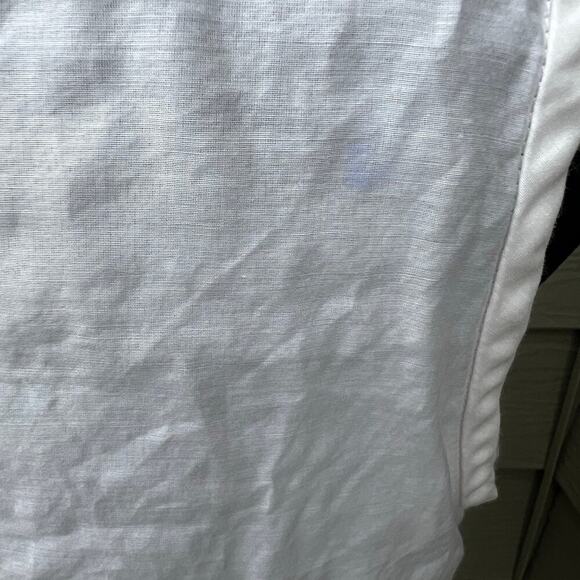 J. Crew women’s size 8, sleeveless white top with accent ribbon - Picture 7 of 11